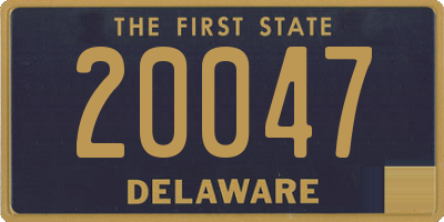 DE license plate 20047