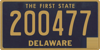 DE license plate 200477