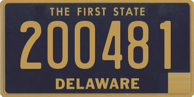 DE license plate 200481