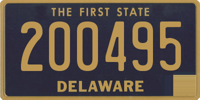 DE license plate 200495
