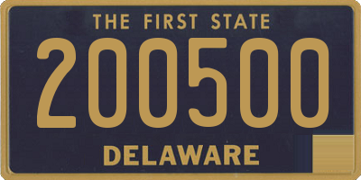 DE license plate 200500