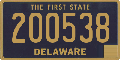 DE license plate 200538