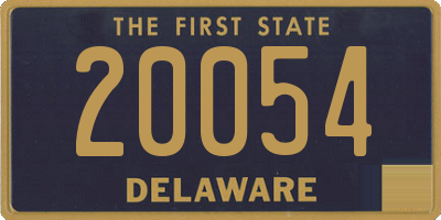 DE license plate 20054