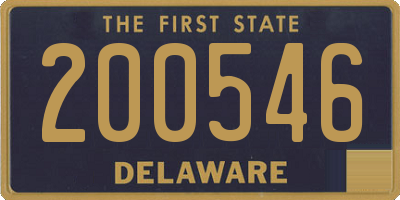 DE license plate 200546