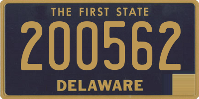 DE license plate 200562