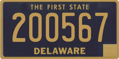 DE license plate 200567