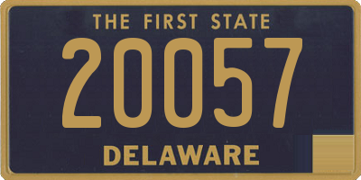 DE license plate 20057