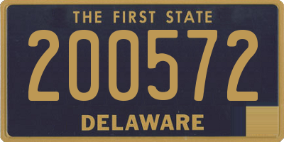 DE license plate 200572