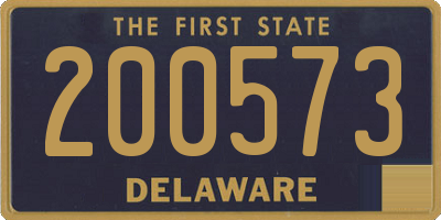 DE license plate 200573