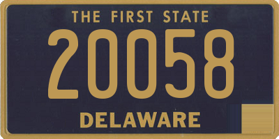 DE license plate 20058