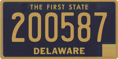 DE license plate 200587