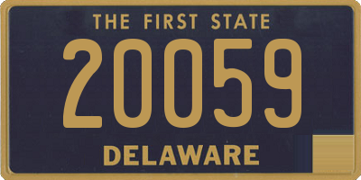 DE license plate 20059