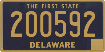 DE license plate 200592