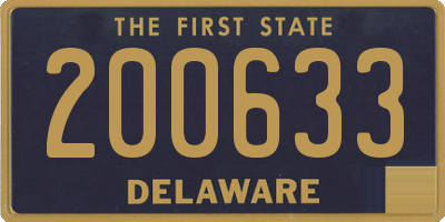 DE license plate 200633