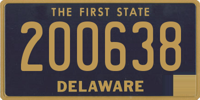 DE license plate 200638