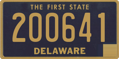 DE license plate 200641