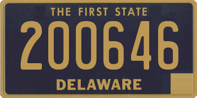 DE license plate 200646