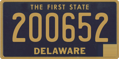 DE license plate 200652