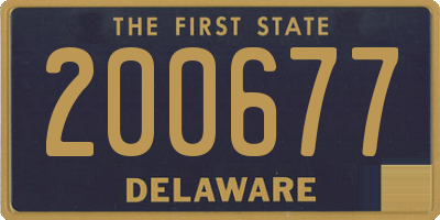 DE license plate 200677