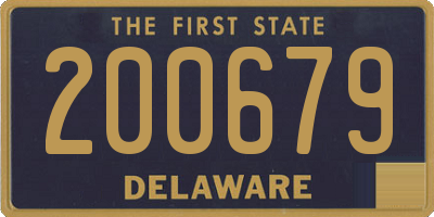 DE license plate 200679