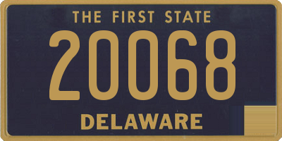 DE license plate 20068