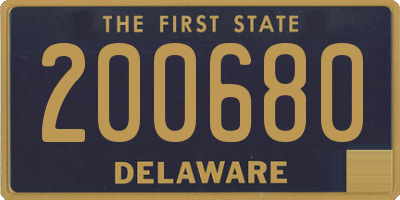 DE license plate 200680