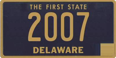 DE license plate 2007