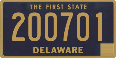 DE license plate 200701