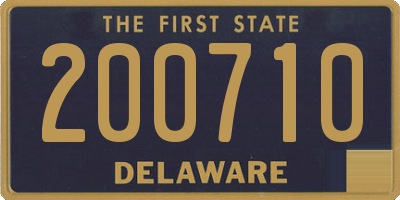 DE license plate 200710