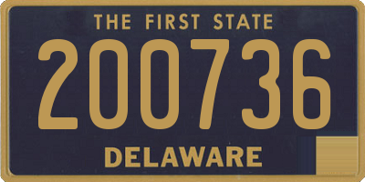DE license plate 200736