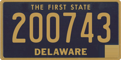 DE license plate 200743