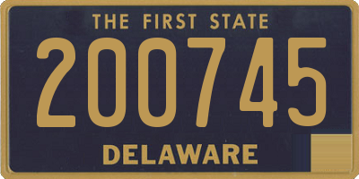 DE license plate 200745
