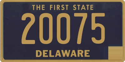 DE license plate 20075