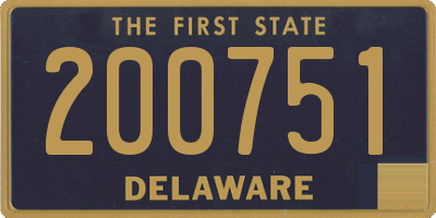 DE license plate 200751