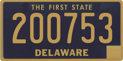 DE license plate 200753
