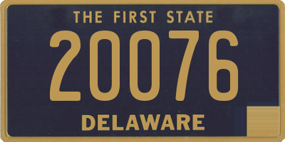 DE license plate 20076