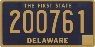 DE license plate 200761