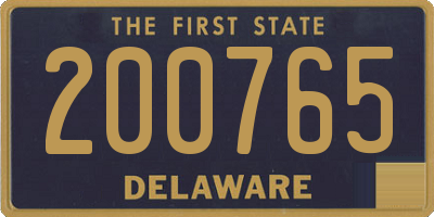 DE license plate 200765