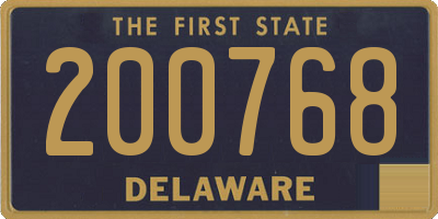 DE license plate 200768