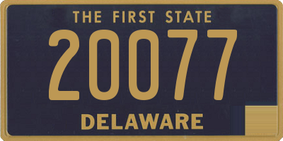 DE license plate 20077