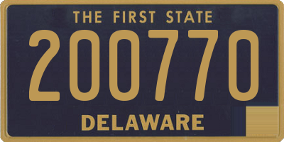 DE license plate 200770