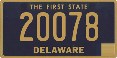 DE license plate 20078