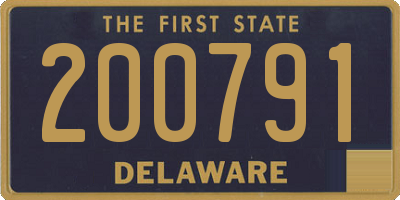 DE license plate 200791