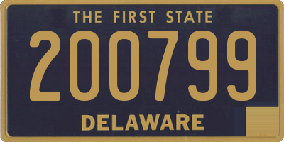 DE license plate 200799