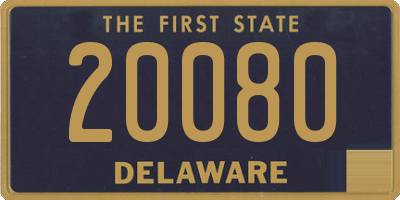 DE license plate 20080