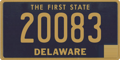 DE license plate 20083