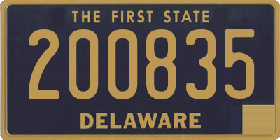 DE license plate 200835