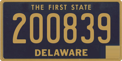 DE license plate 200839