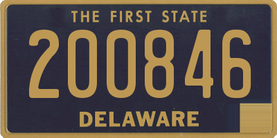 DE license plate 200846