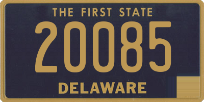 DE license plate 20085